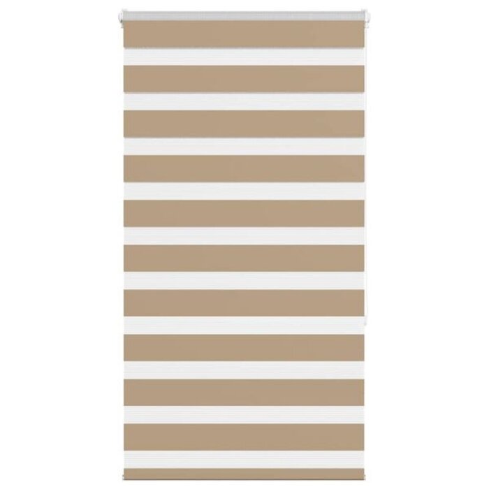 Roleta typu zebra 70x150 cm piaskowy brąz - 56% taniej