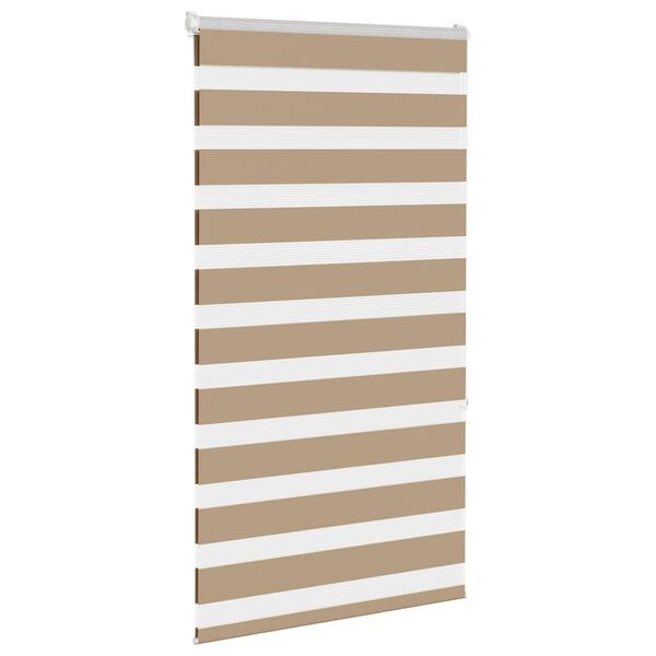Roleta typu zebra 70x150 cm piaskowy brąz - 56% taniej