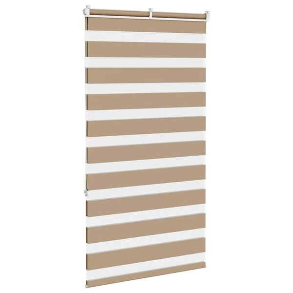 Roleta typu zebra 70x150 cm piaskowy brąz - 56% taniej