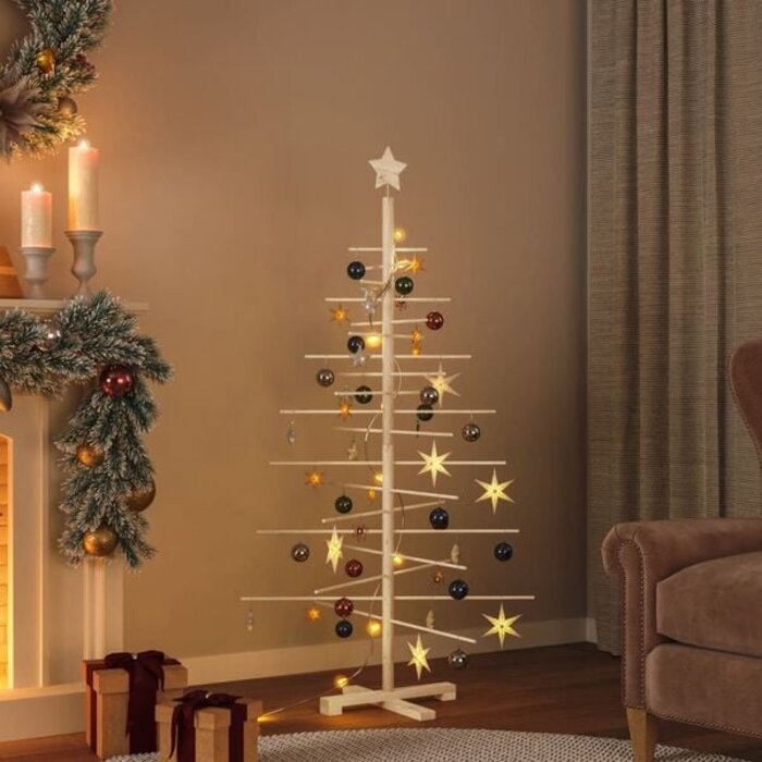 Drewniana choinka 150 cm z litej sosny - 68% taniej