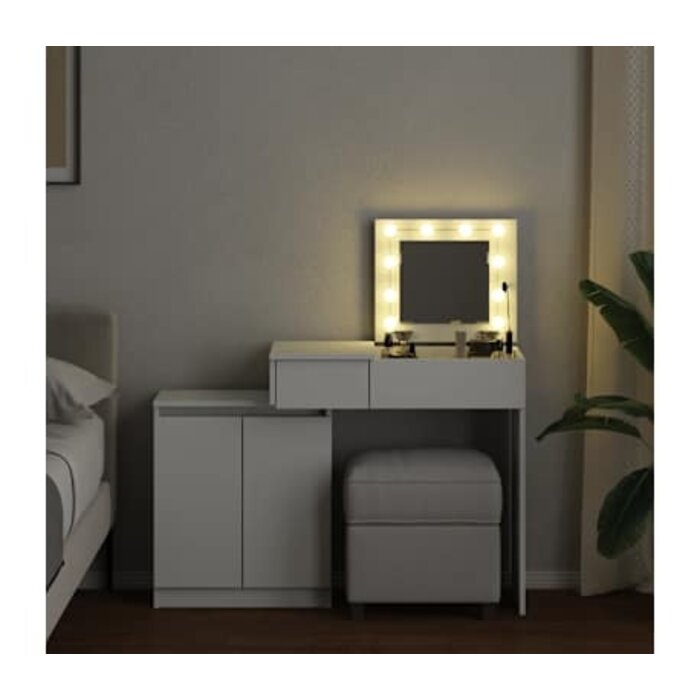 Toaletka z oświetleniem LED i lustrem 115cm - 75% taniej