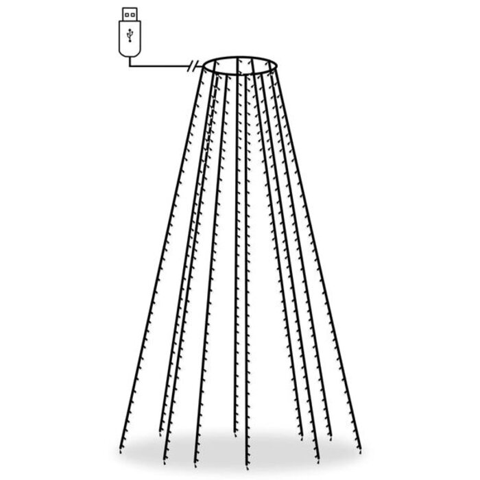Oświetlenie choinkowe LED 500 sztuk niebieskie 500 cm - 72% taniej