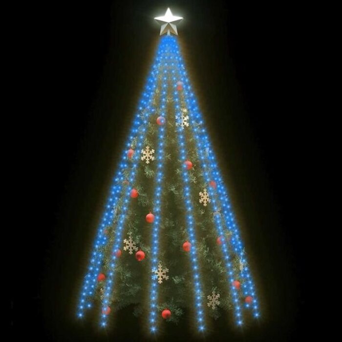 Oświetlenie choinkowe LED 500 sztuk niebieskie 500 cm - 72% taniej