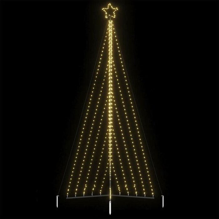 Choinka LED 400 cm 570 diod ciepła biel - 86% taniej