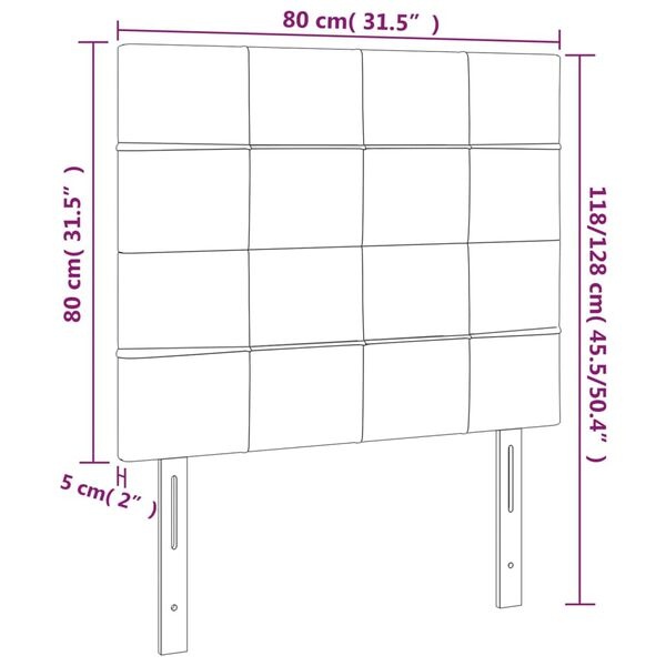 Zestaw 2 zagłówków aksamitnych ciemnozielonych 80x88cm - 75% taniej