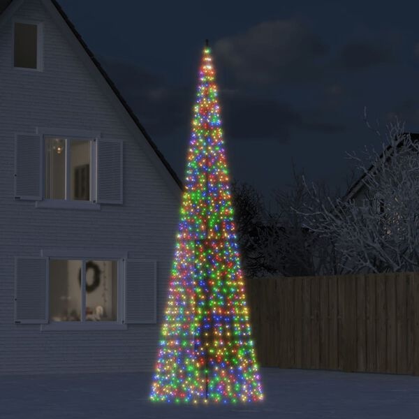 Choinka LED na maszt 500 cm, 1534 diody - 86% taniej