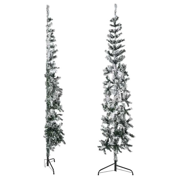 Półchoinka śnieżna 210 cm - wąska i elegancka - 31% taniej