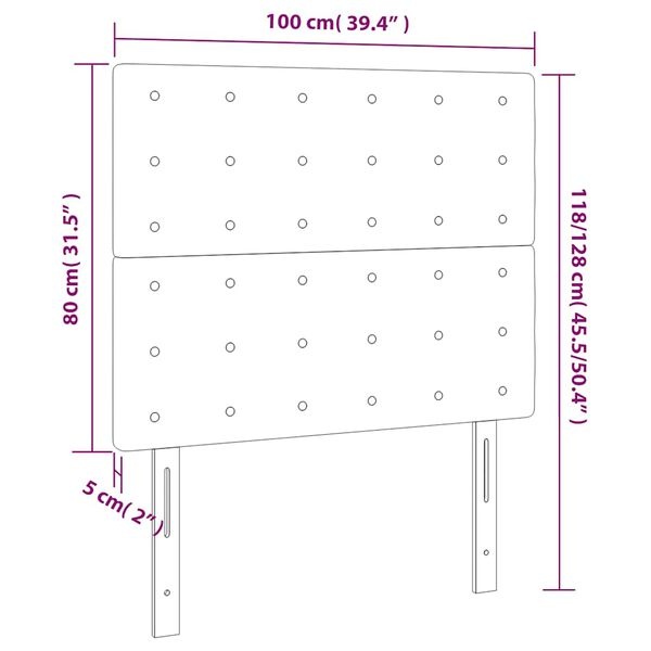 Zagłówki welurowe 100x88 cm ciemnozielone - 2 sztuki, 77% taniej