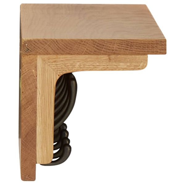 Wieszak ścienny z litego drewna dębowego 60x16x16 cm - 82% taniej