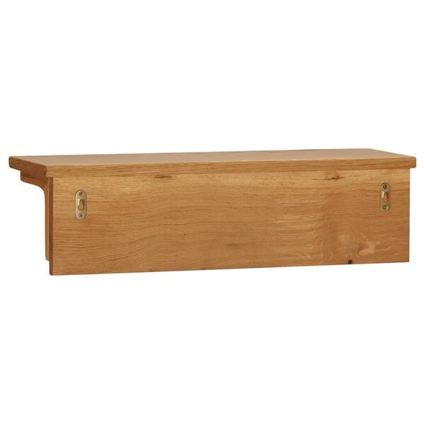 Wieszak ścienny z litego drewna dębowego 60x16x16 cm - 82% taniej