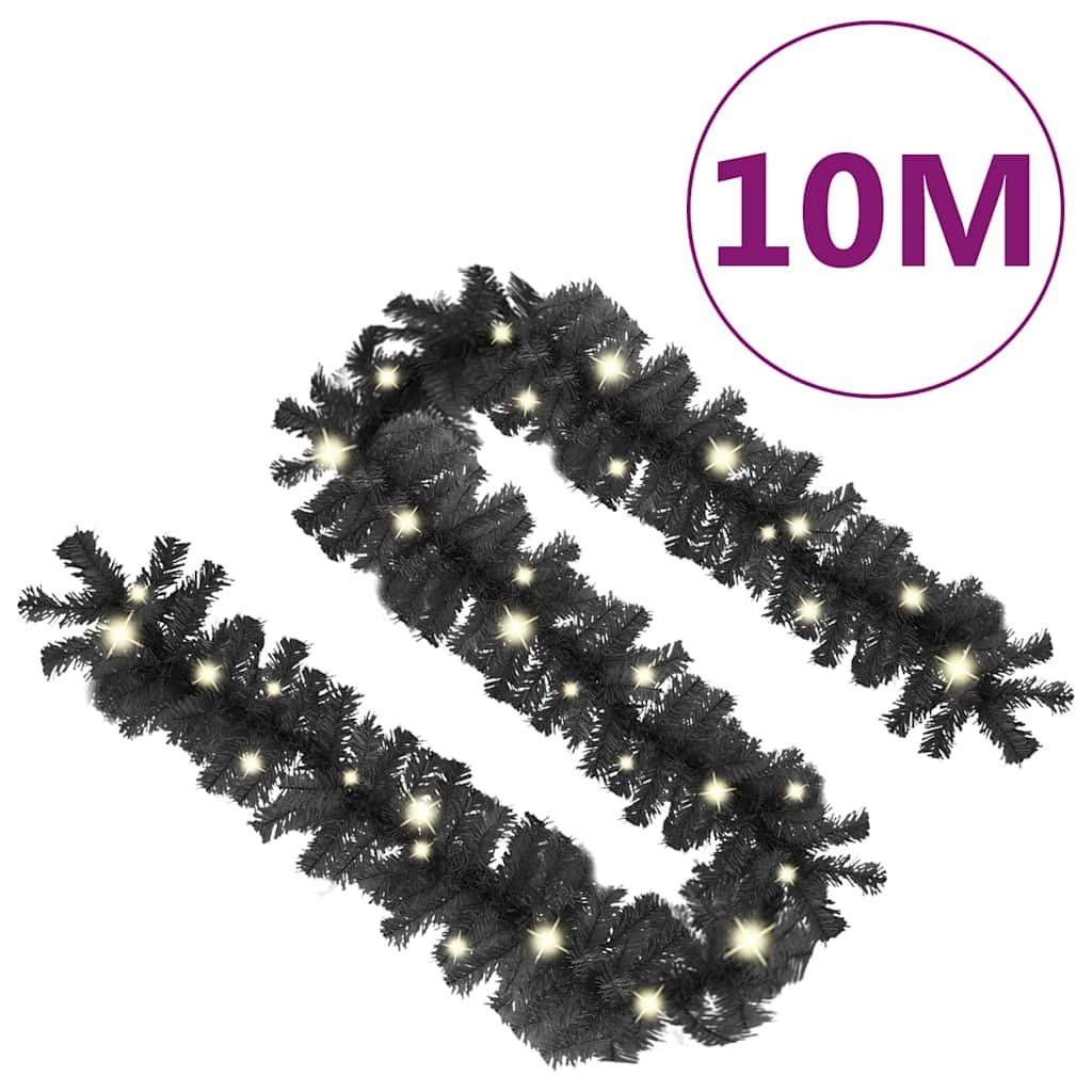Girlanda świąteczna LED 10 m czarna - 68% taniej