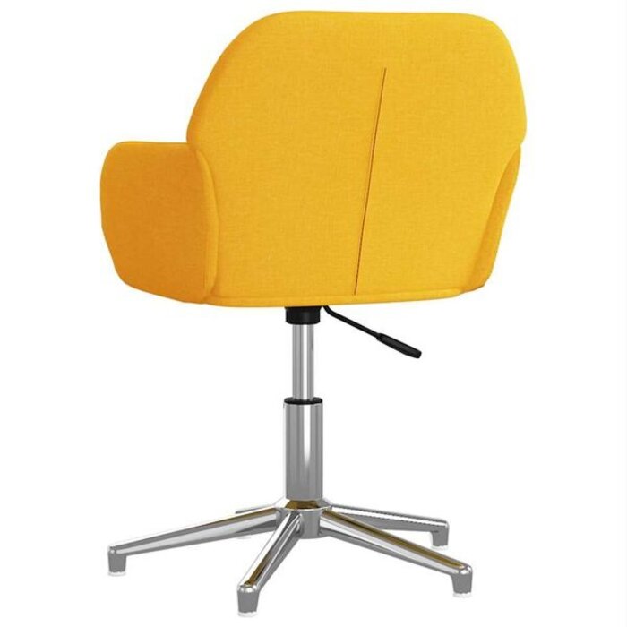 Vidaxl Krzesło biurowe obrotowe jasny żółty 53,5x57 cm - 86% taniej