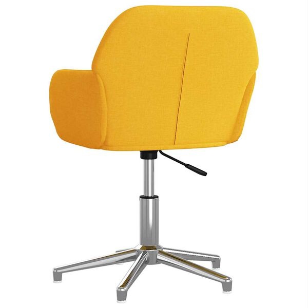 Vidaxl Krzesło biurowe obrotowe jasny żółty 53,5x57 cm - 86% taniej