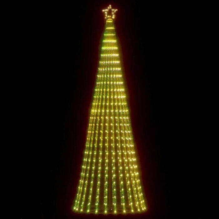 Choinka LED 247 cm, 475 diod, ciepła biel - 86% taniej
