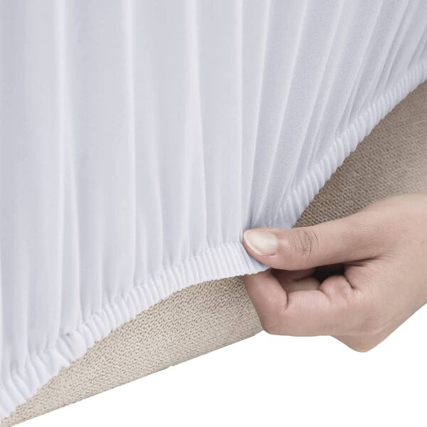 Elastyczny pokrowiec na kanapę 235-300 cm, biały - 66% taniej