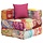Pufa modułowa patchworkowa 70x70x56 cm - 84% taniej