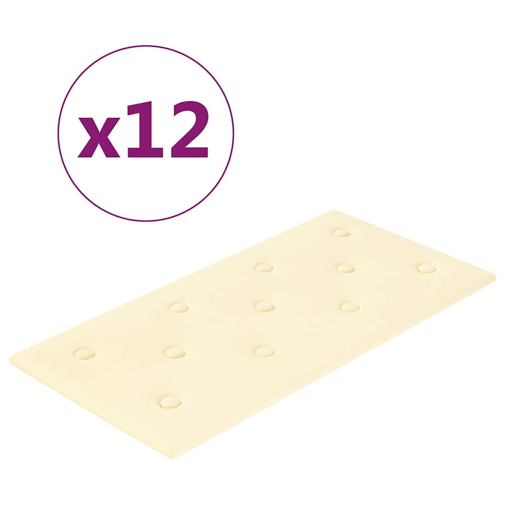 Panele ścienne dekoracyjne kremowe 12 szt. 2,16m2 - 60% taniej