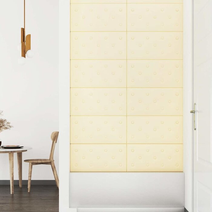 Panele ścienne dekoracyjne kremowe 12 szt. 2,16m2 - 60% taniej