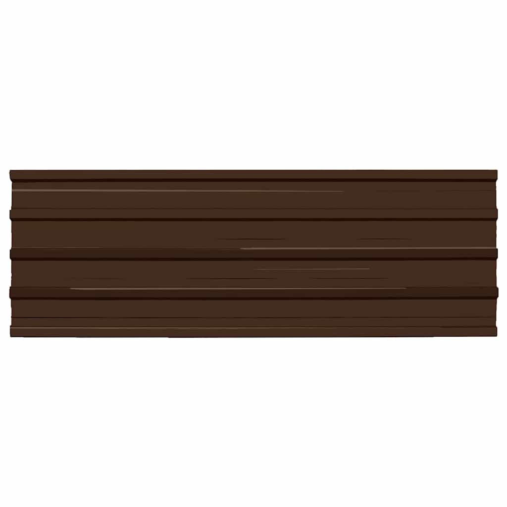 Panele dachowe stalowe 129x45 cm 12 szt. brązowe - 72% taniej