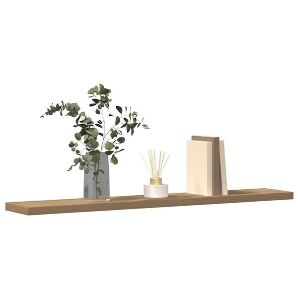 Zestaw 4 półek ściennych 60x10cm dąb artisan - 56% taniej