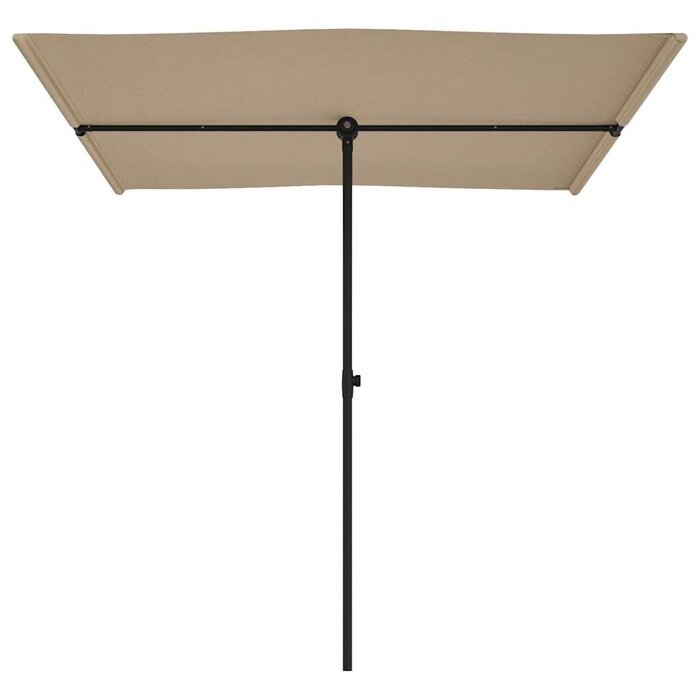 Parasol ogrodowy z masztem 2x1,5 m taupe - 71% taniej