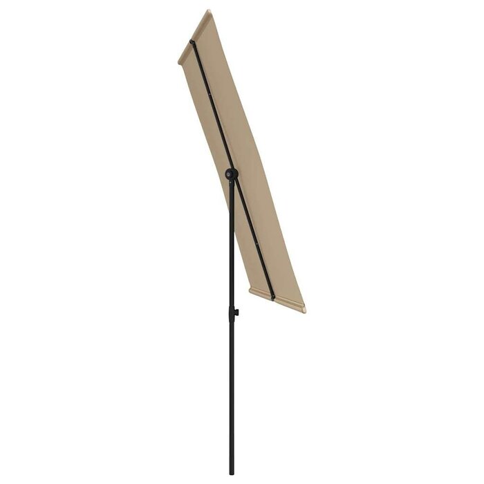 Parasol ogrodowy z masztem 2x1,5 m taupe - 71% taniej
