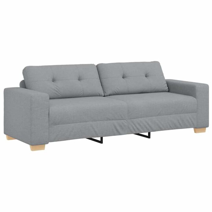 Nowoczesna sofa 3-osobowa 180 cm jasnoszara - 80% taniej