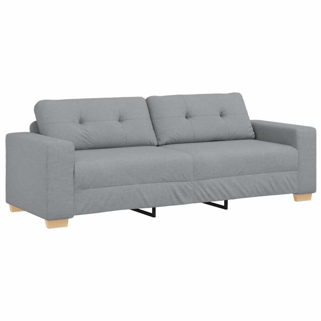 Nowoczesna sofa 3-osobowa 180 cm jasnoszara - 80% taniej