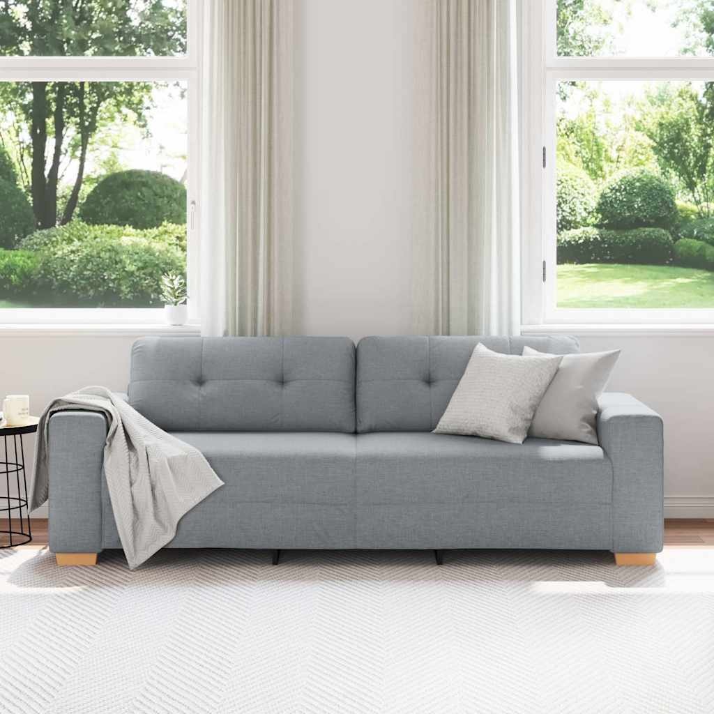 Nowoczesna sofa 3-osobowa 180 cm jasnoszara - 80% taniej