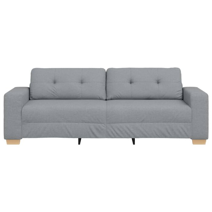 Nowoczesna sofa 3-osobowa 180 cm jasnoszara - 80% taniej