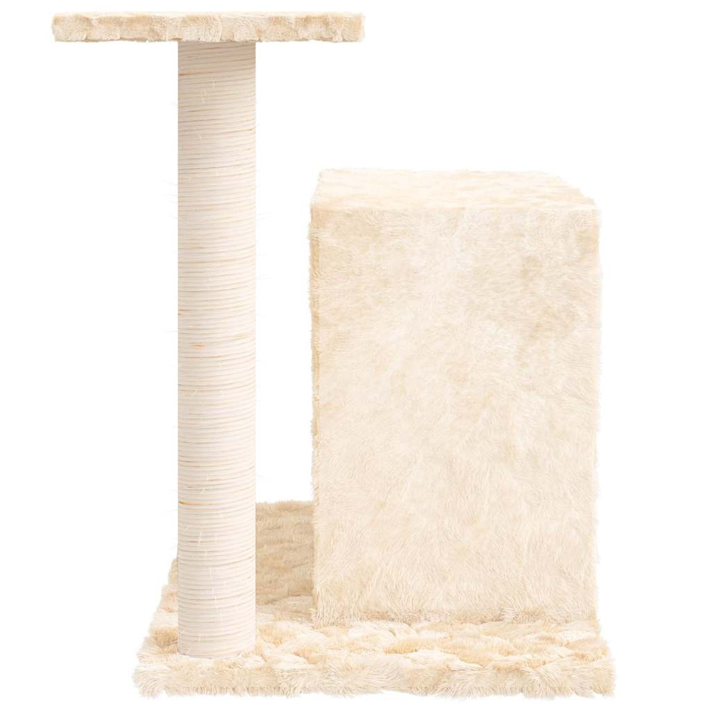 Kompaktowy drapak dla kota 51 cm kremowy - 44% taniej