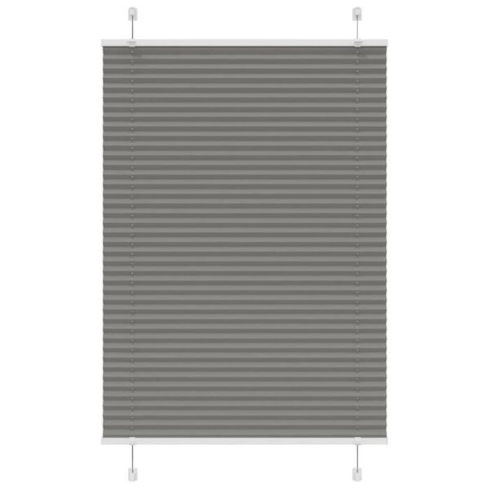 Roleta plisowana 100x100 cm antracytowa - 59% taniej