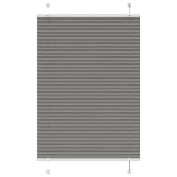 Roleta plisowana 100x100 cm antracytowa - 59% taniej