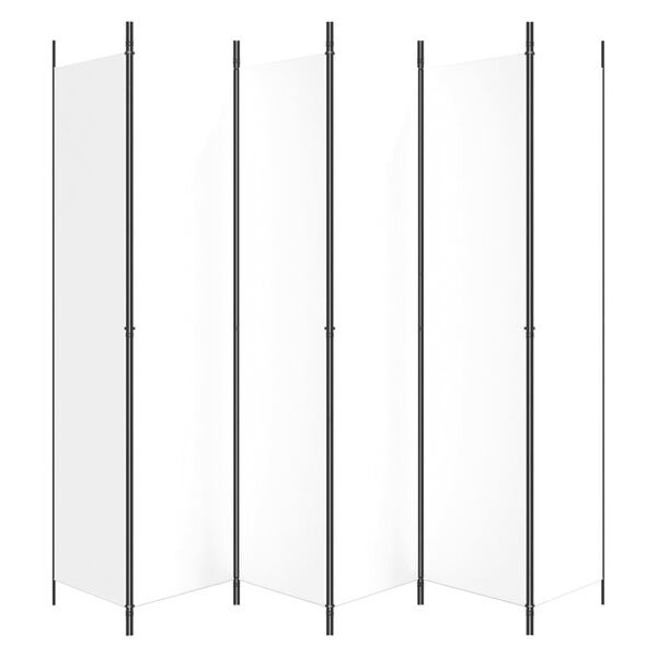 Parawan pokojowy 6-panelowy 300x220 cm biały - 80% taniej