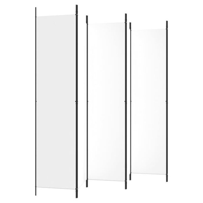 Parawan pokojowy 6-panelowy 300x220 cm biały - 80% taniej