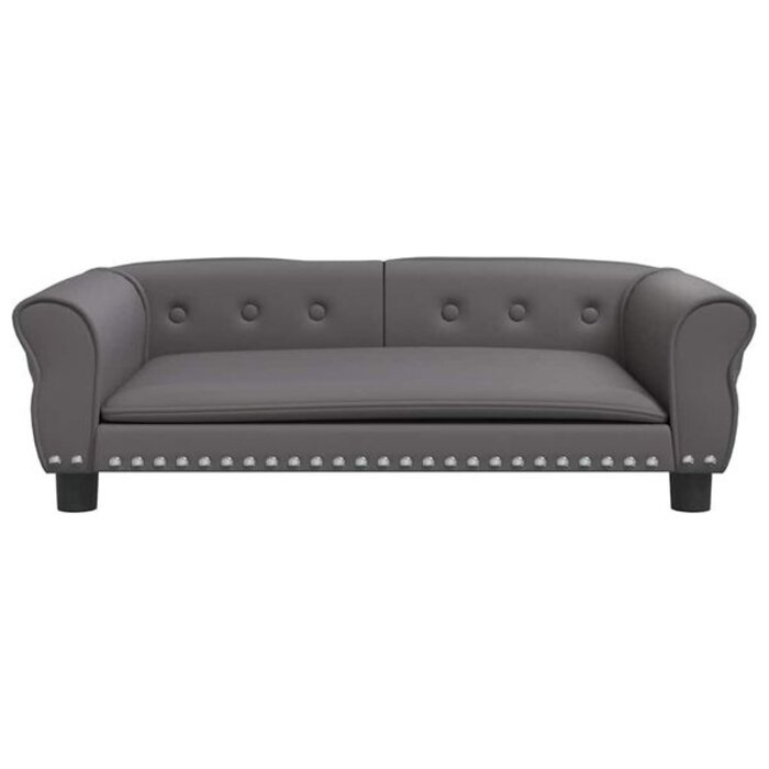 Luksusowa sofa dla psa 95x55 cm - szara - 74% taniej