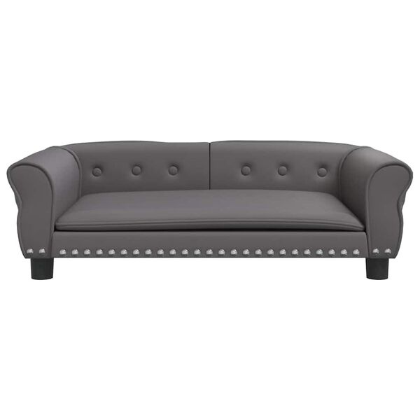 Luksusowa sofa dla psa 95x55 cm - szara - 74% taniej