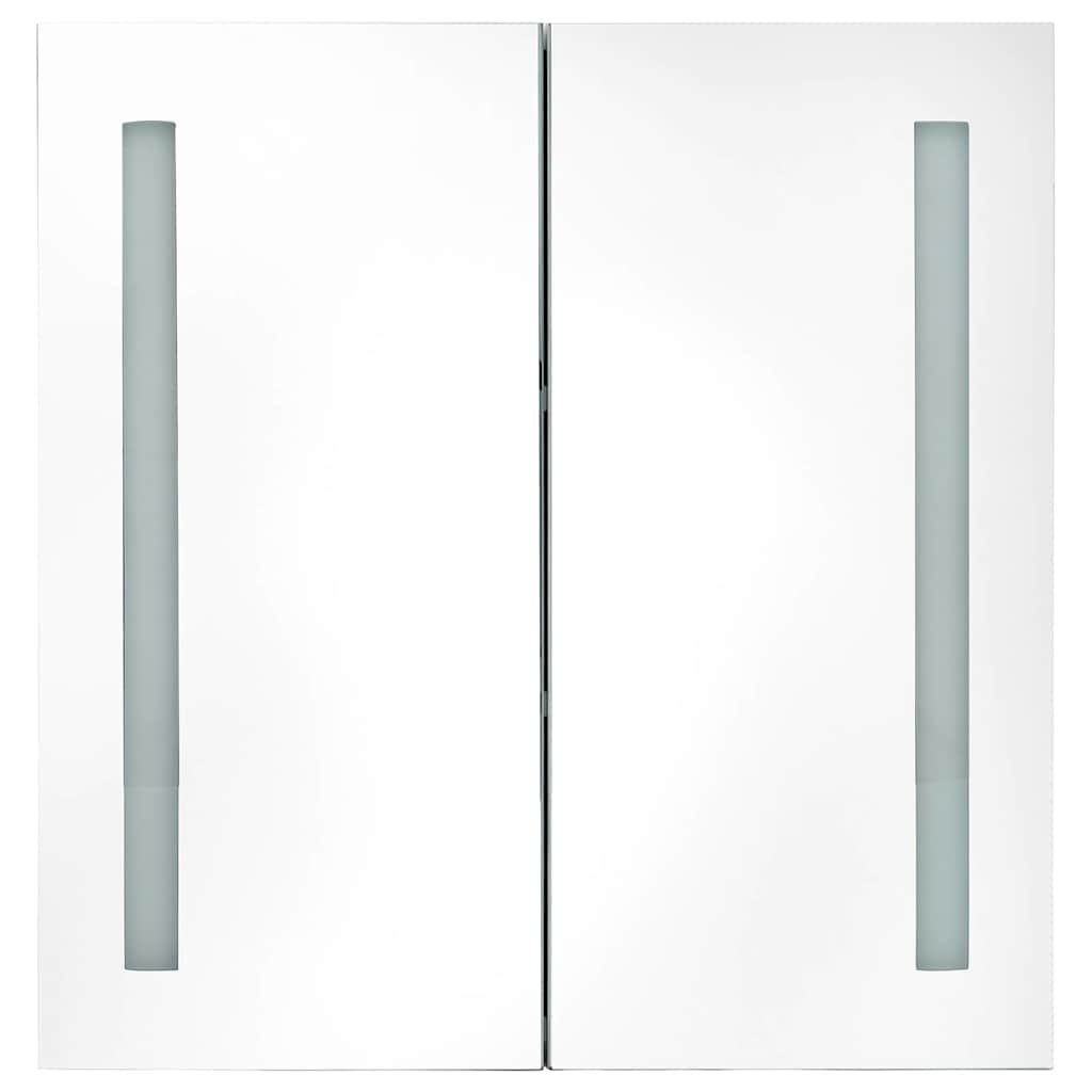 Szafka łazienkowa z lustrem i LED 62x60cm - 86% taniej