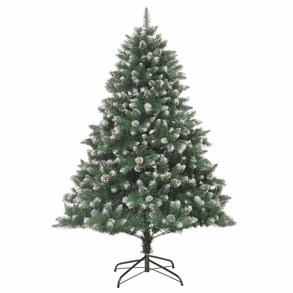 Ośnieżona choinka 180 cm ze szyszkami - 80% taniej