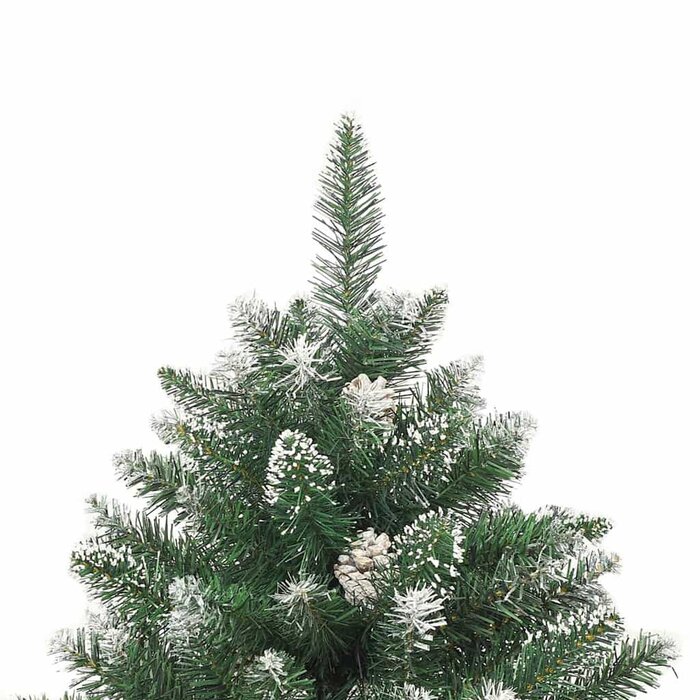 Ośnieżona choinka 180 cm ze szyszkami - 80% taniej