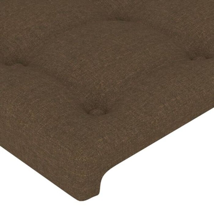 Zestaw 2 zagłówków 100x88 cm ciemnobrązowe - 80% taniej
