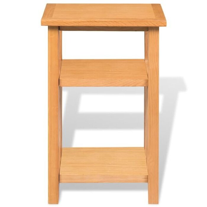 Stolik boczny z gazetnikiem dębowy 27x35x55 cm - 74% taniej