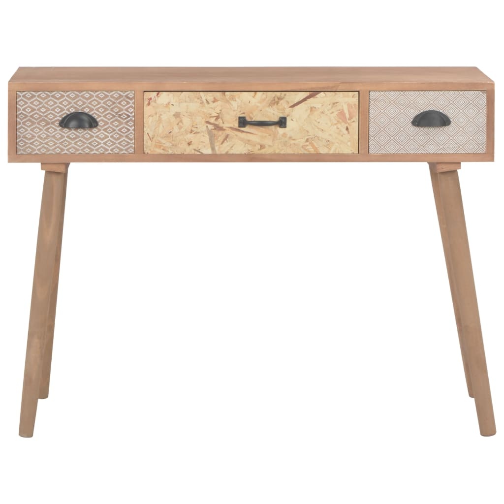Rustykalna konsola drewniana 100x30x73 cm - 74% taniej