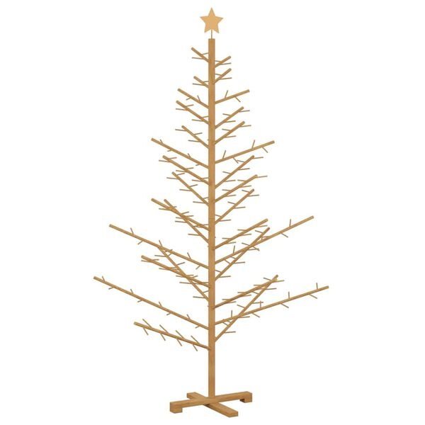 Drewniana choinka sosnowa 180 cm brązowa - 76% taniej