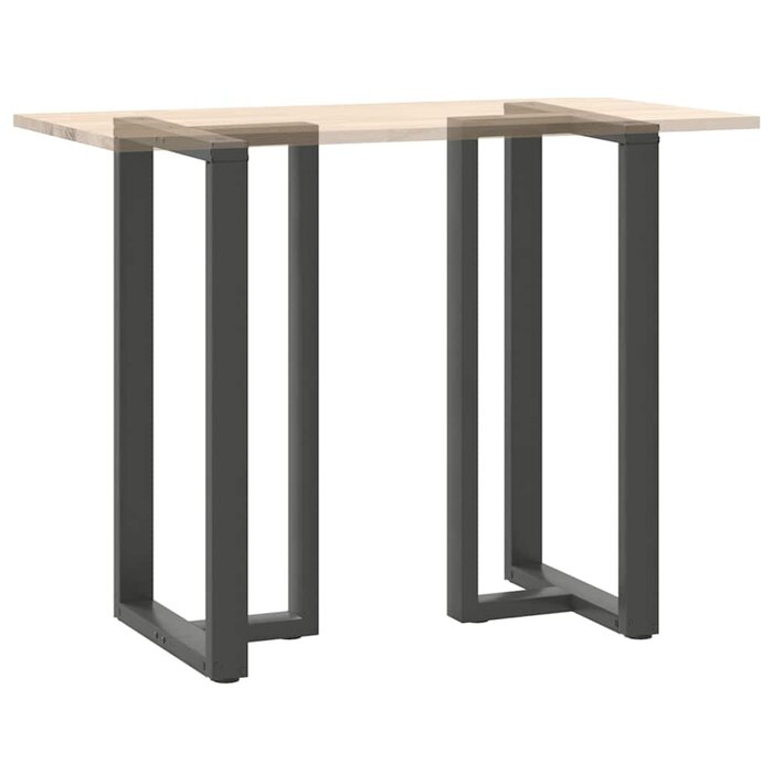 Nogi do stołu barowego w kształcie litery T, 60x110cm, antracyt - 86% taniej