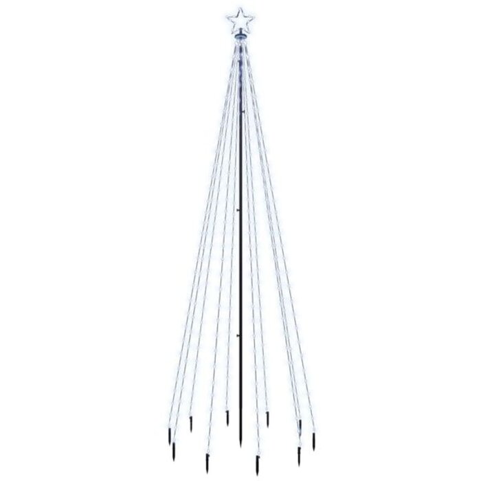 Choinka LED 300 cm 310 diod zimna biel - 68% taniej