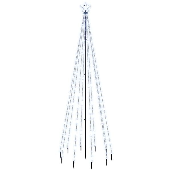 Choinka LED 300 cm 310 diod zimna biel - 68% taniej