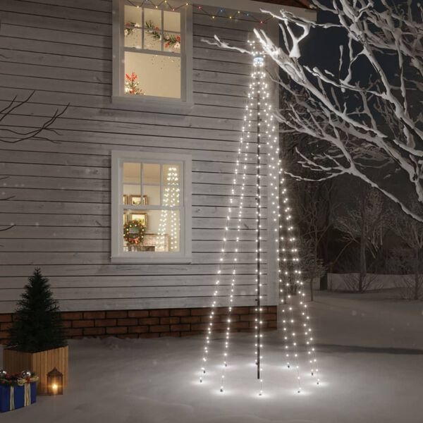 Choinka LED 300 cm 310 diod zimna biel - 68% taniej