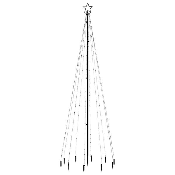 Choinka LED 300 cm 310 diod zimna biel - 68% taniej