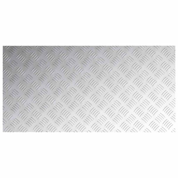 Aluminiowe płyty ryflowane 100x50 cm 4 szt. - 86% taniej
